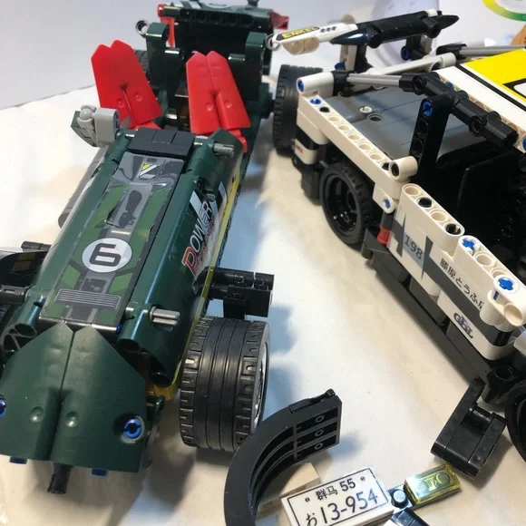 Building Block Racing Cars generic as is no instructions pull back working - Picture 7 of 10